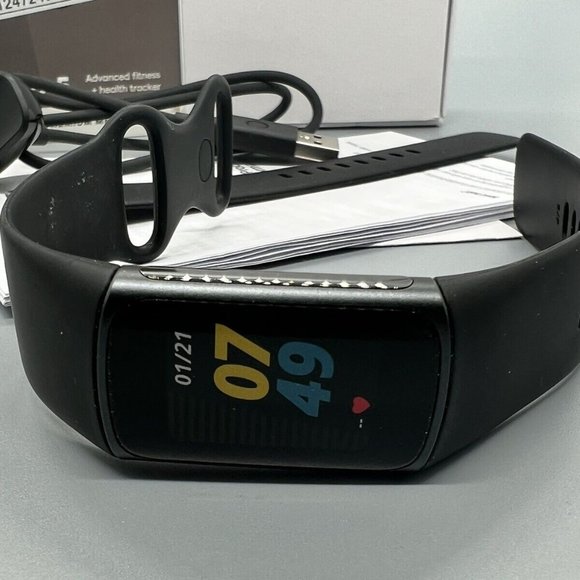 fitbit Wearables Fitbit Charge 5 Activity Tracker Blackgraphite Stainless Steel Poshmark